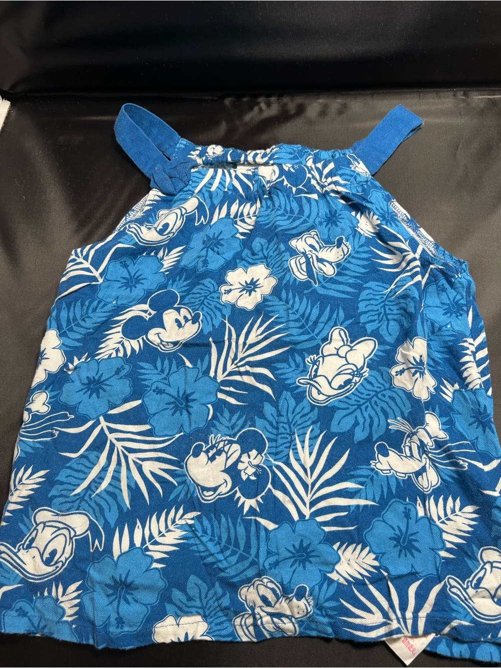 Disney Mickey & Friends Hawaiian Aulani Print Girls Tank Top Size 9/10 Tropical